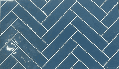 Carreau bleu avec rayure blanc