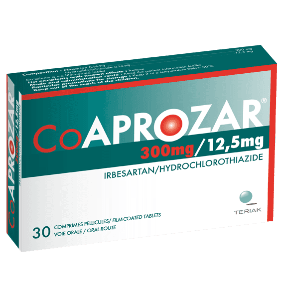 COAPROZAR 300/12,5MG CP/30