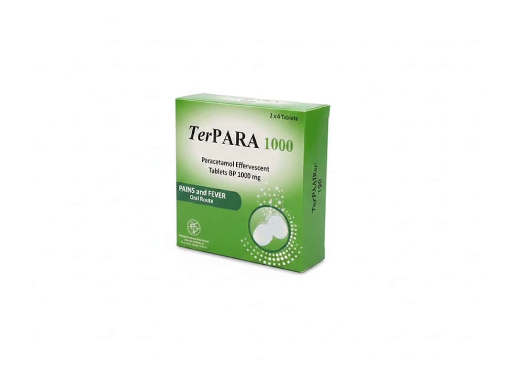 TERPARA CPR EFF 1000MG BT8