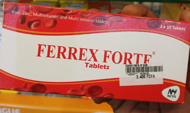 FERREX FORTE 30MG/1500MCG/50MCG SP
