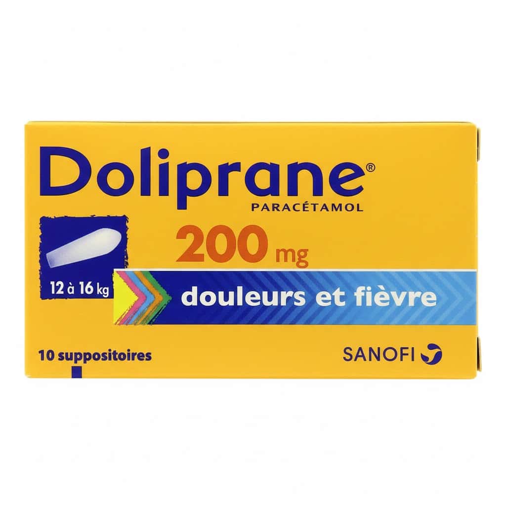 DOLIPRANE 200MG SUPPO B/10