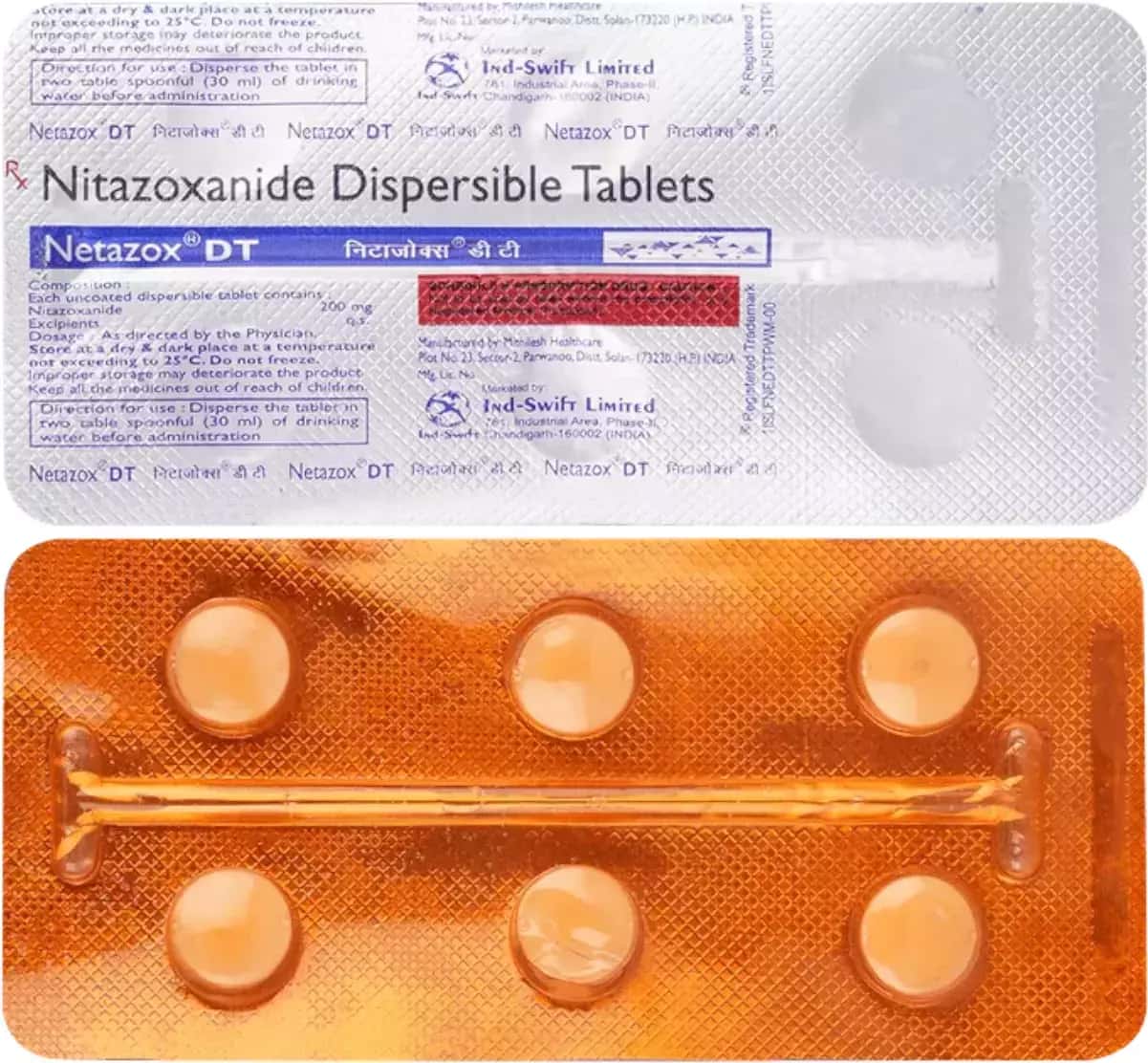 NETAZOX DT 200MG CPR B/6