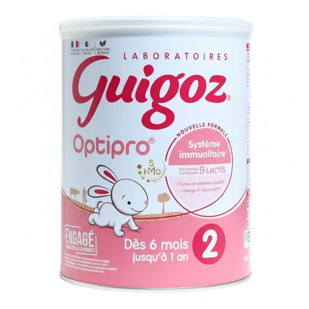 GUIGOZ LAIT ROUGE 2EME AGE 450G