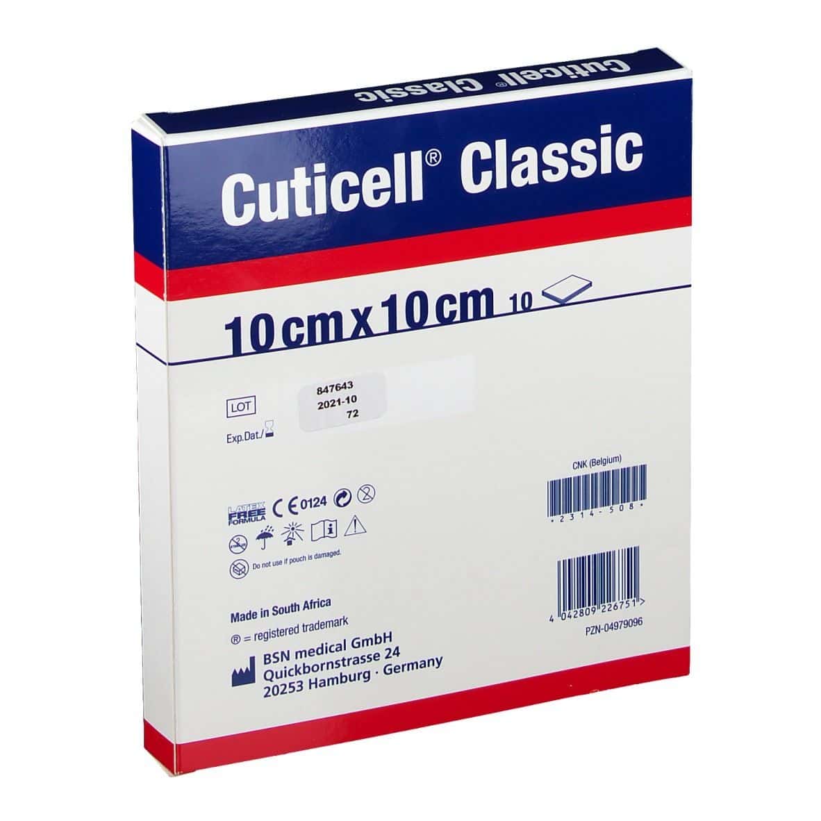 CUTICELL CLASSIC 10X10CM B/10