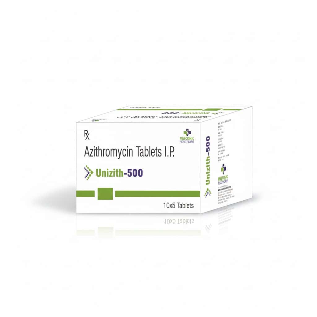 UNIZITH 500MG CPR PELL B/3
