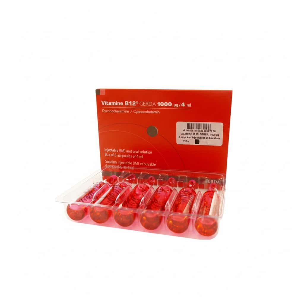 VIT B12 1000MG INJ AMP B/6