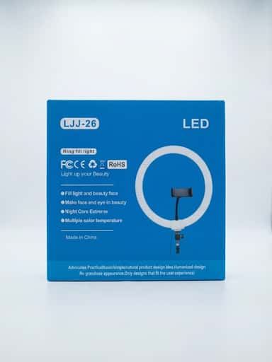 LJJ‑26 Anneau Lumineux LED avec Support Téléphone
