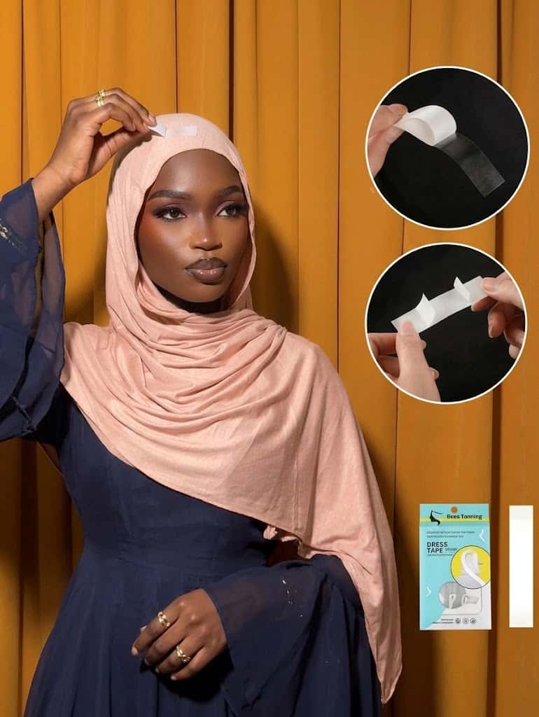 Ruban Adhésif Double Face Invisible Pour fixer le Hijab & Vêtements – Pack de 36 Pièces
