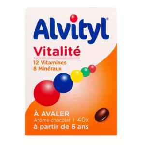 Alvityl Vitalité (12 Vitamines + 8 Minéraux) - Boîte de 30 Comprimés