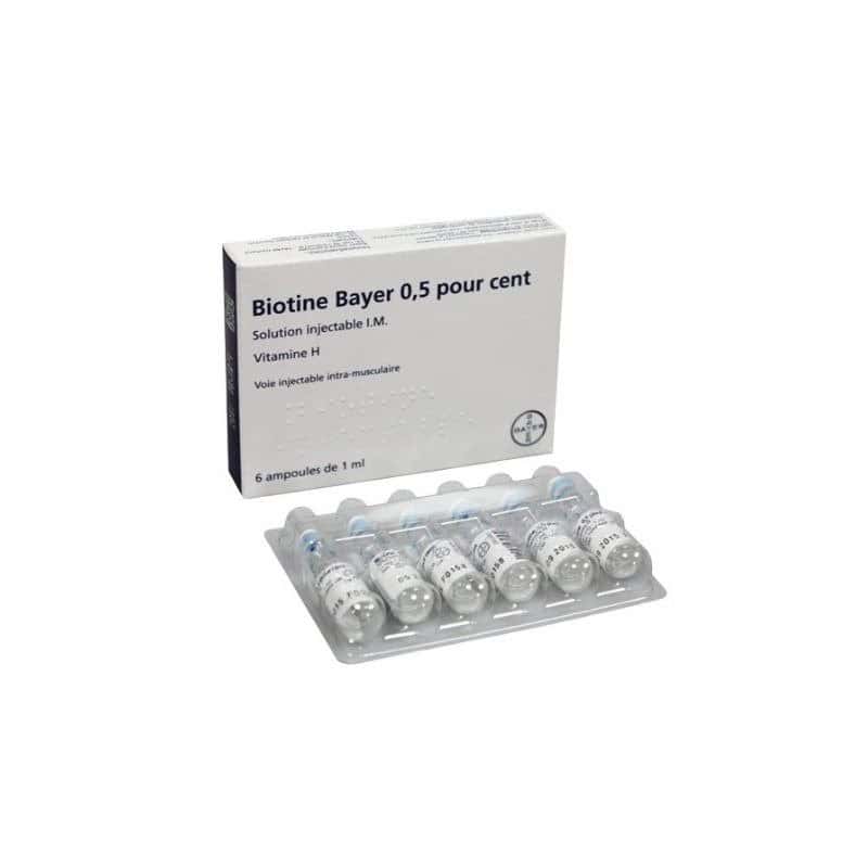 Biotine Injection 0,5 % / 6 ampoule de 1 ml