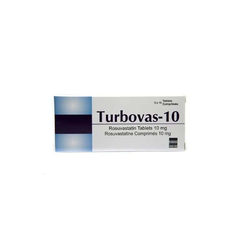 TURBOVAS 10MG -ROSUVASTATINE CP BTE