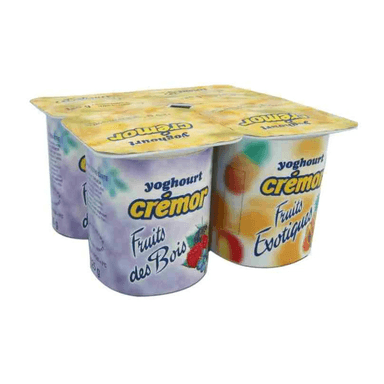 Cremor fruits des bois fruits exotiques (4 LOT) 125g