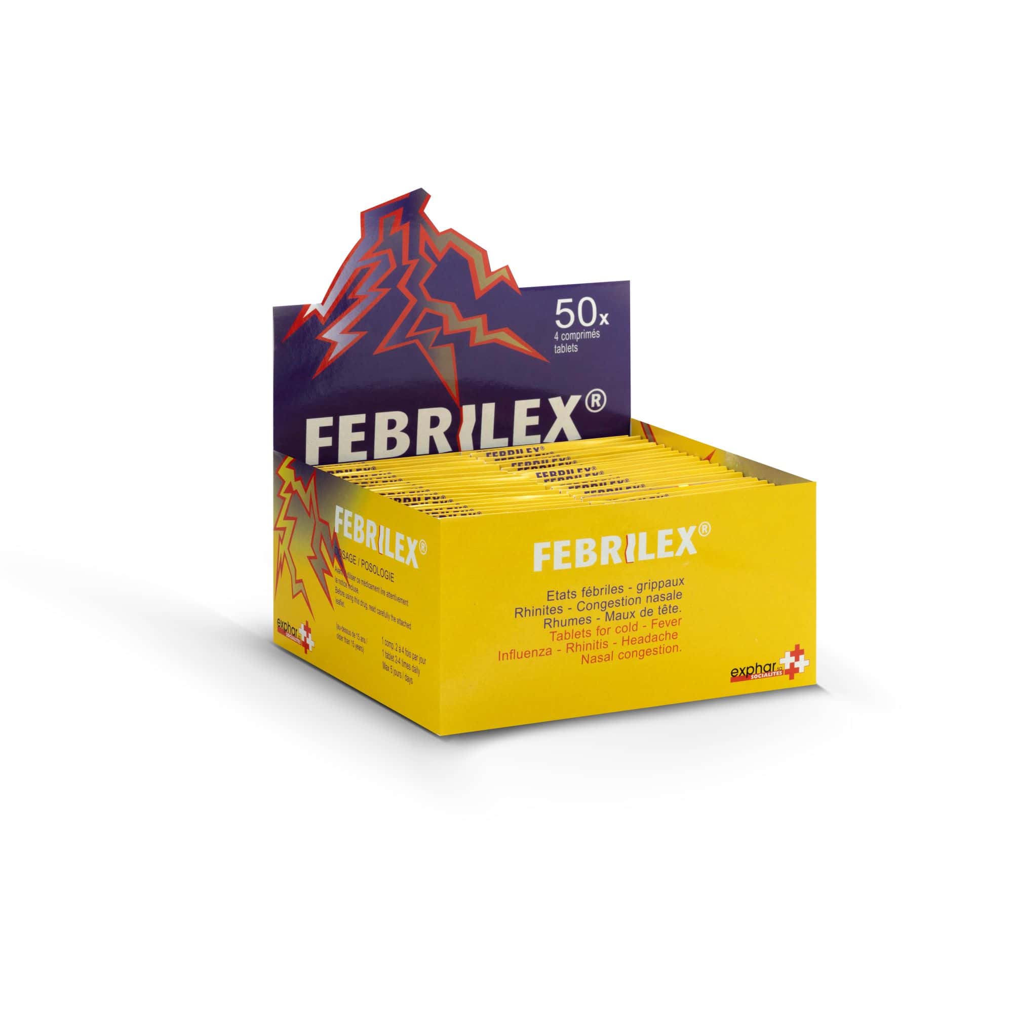FEBRILEX CPR POCH/4 B/50