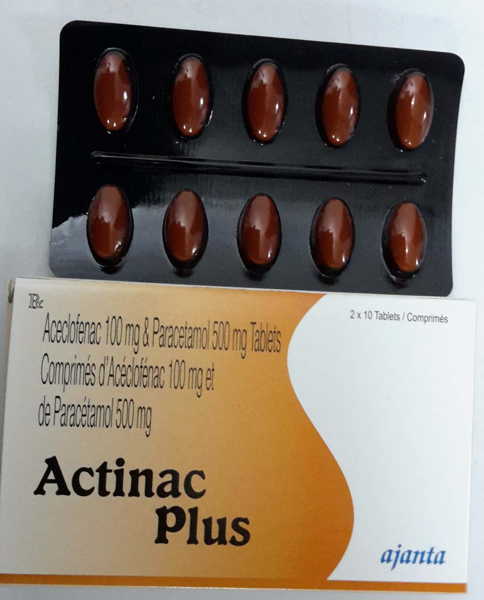 ACTINAC PLUS 100/500MG B/10 COMP