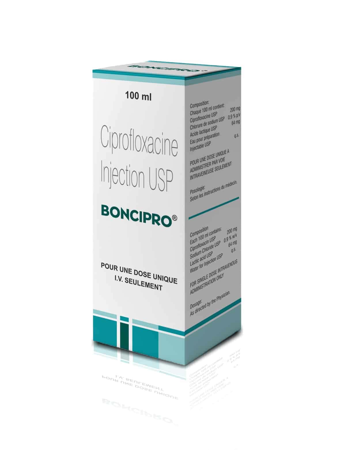 BONCIPRO INJ IV 200MG FL 100ML