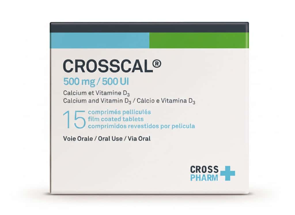 CROSSCAL 500MG/500UI CP BT/15