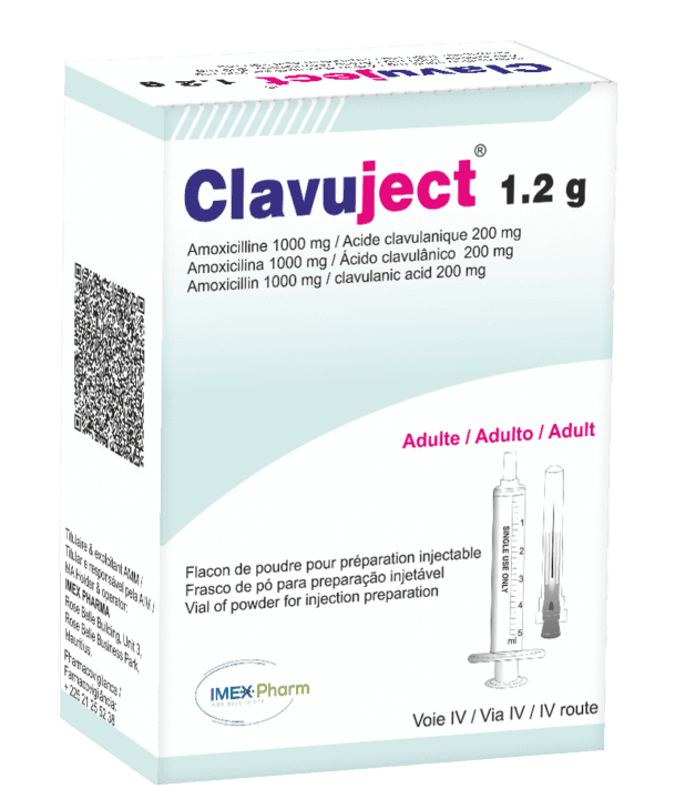 CLAVUJECT 1,2G INJ BT1