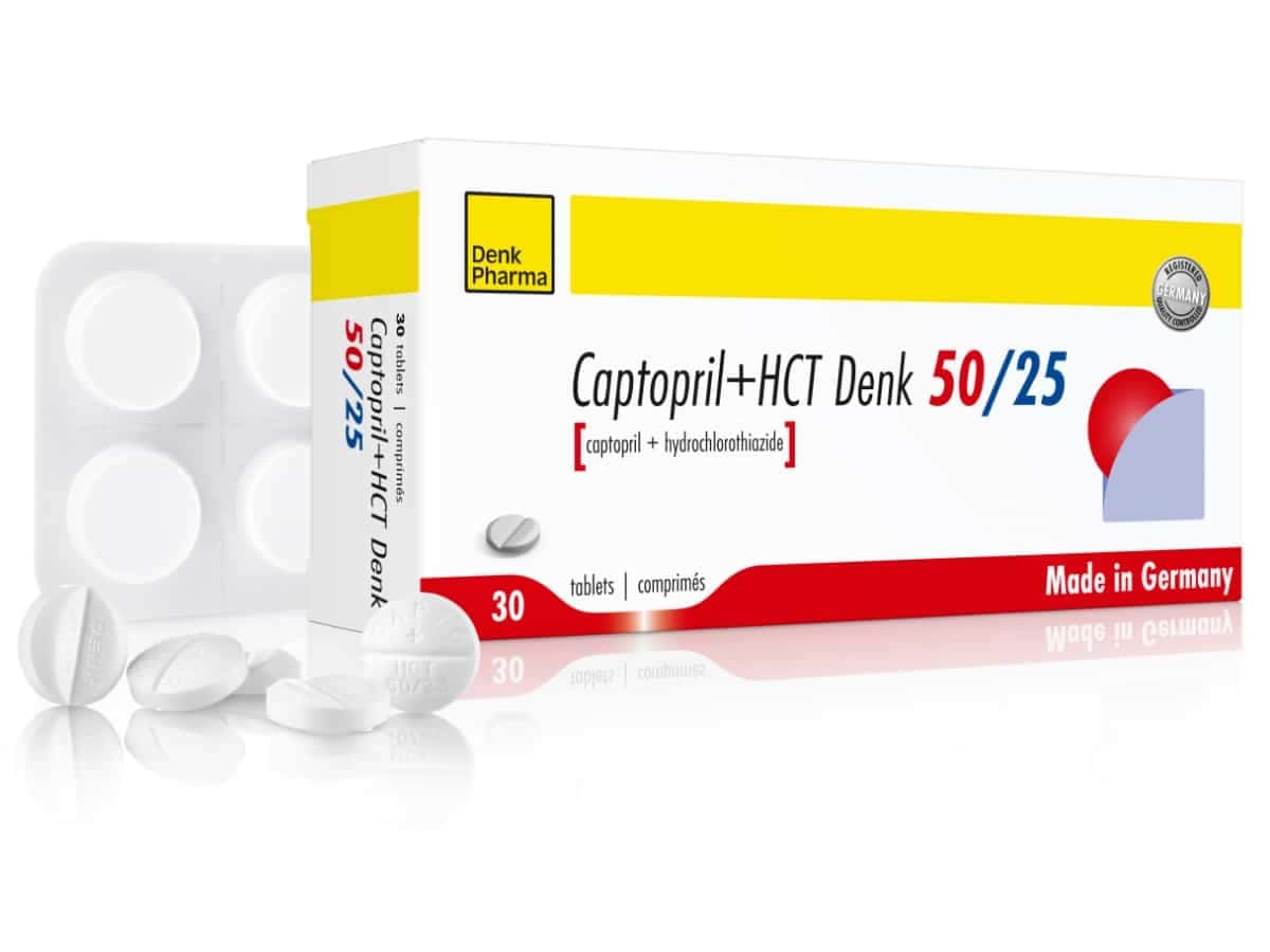 CAPTOPRIL+HCT DENK 50/25MG COMP B/30