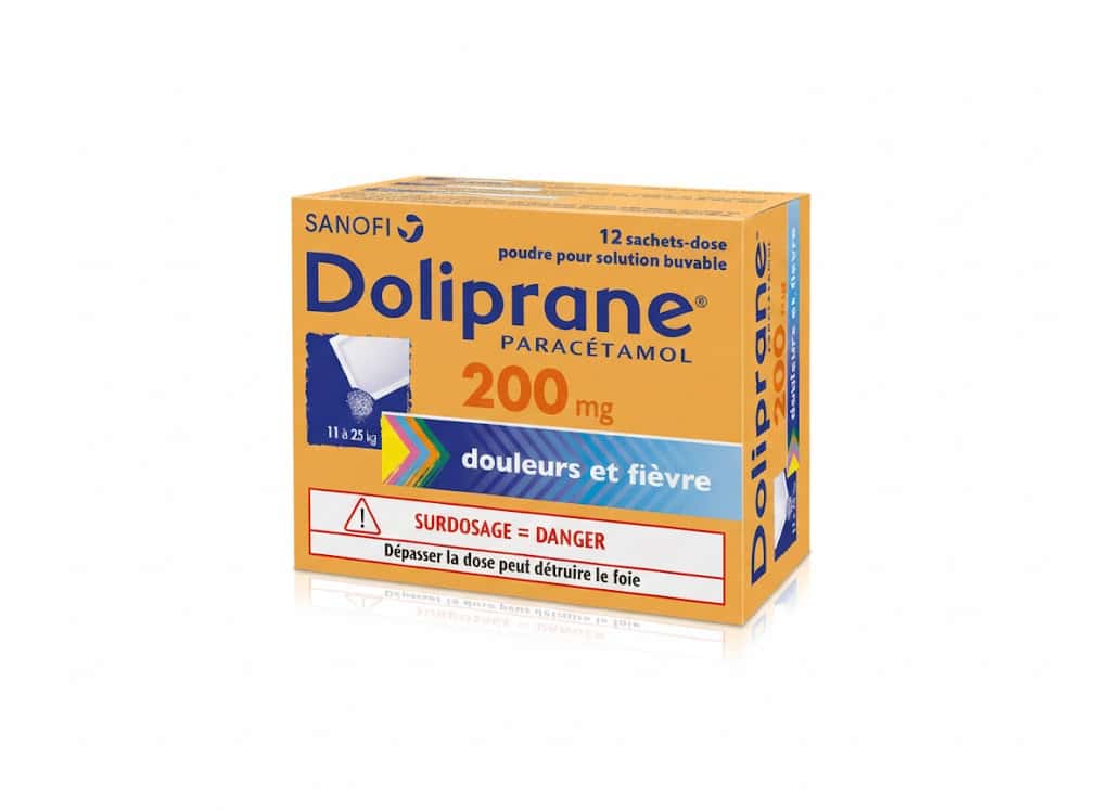 DOLIPRANE 200MG PDRE SACH B/12