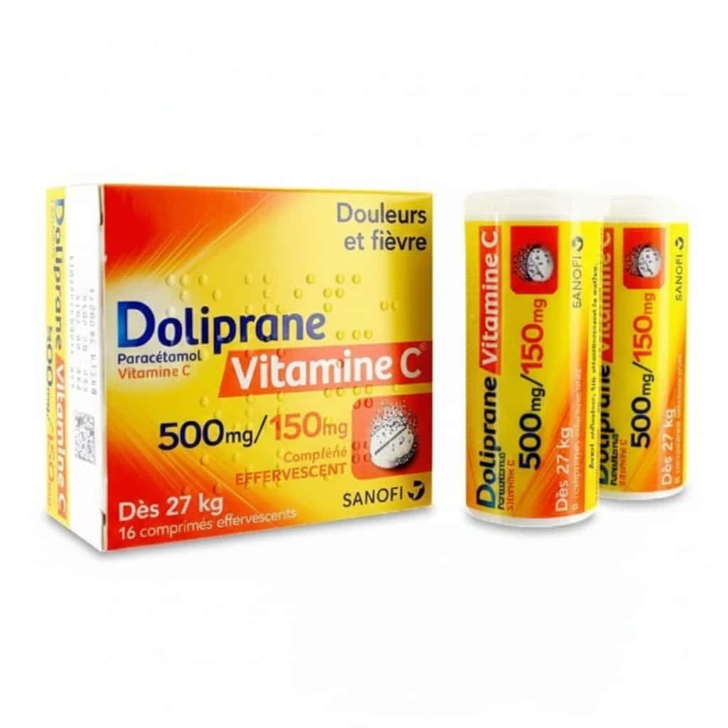 DOLIPRANE VIT C 500MG CP EFF B/16