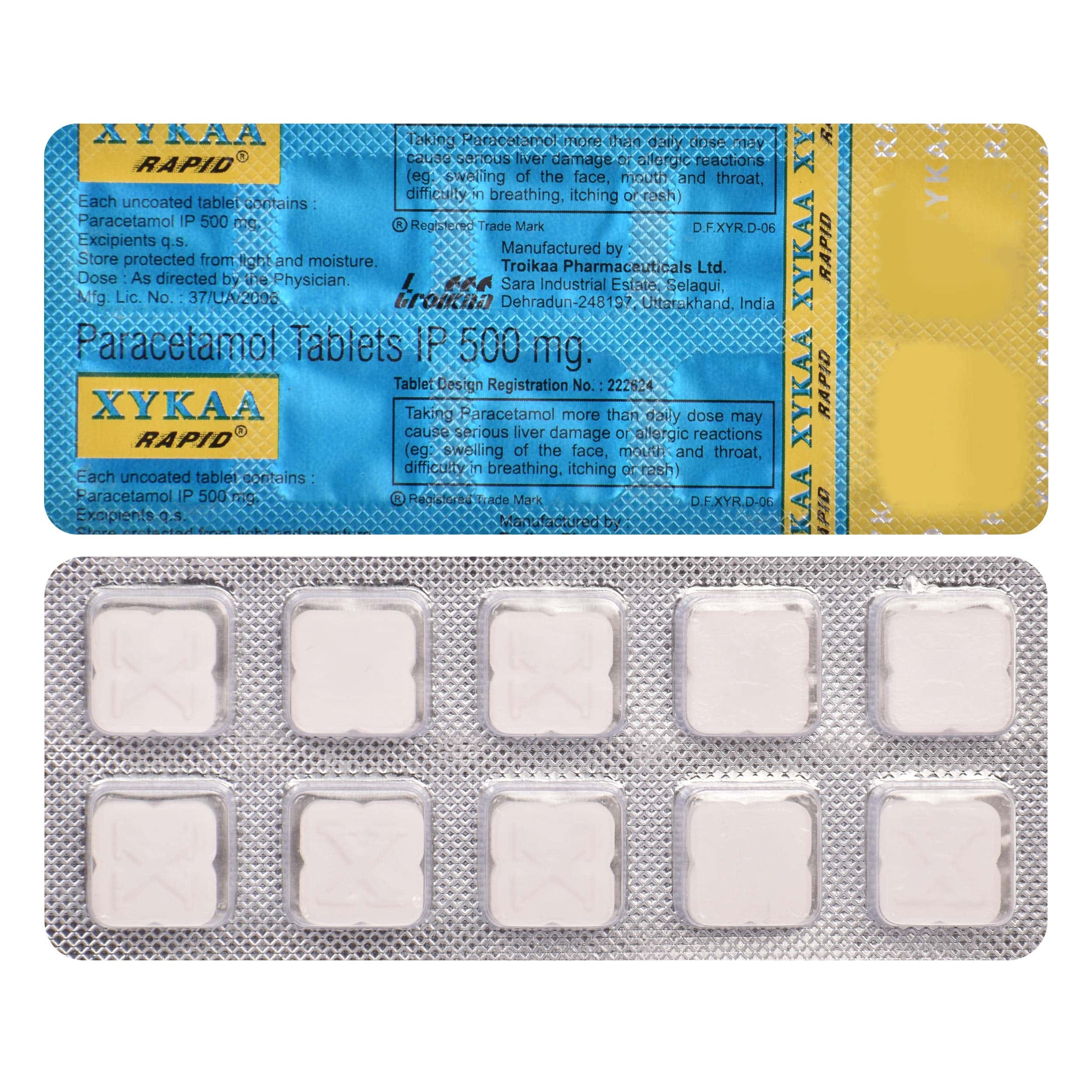 XYKAA RAPID 500MG CP B/20