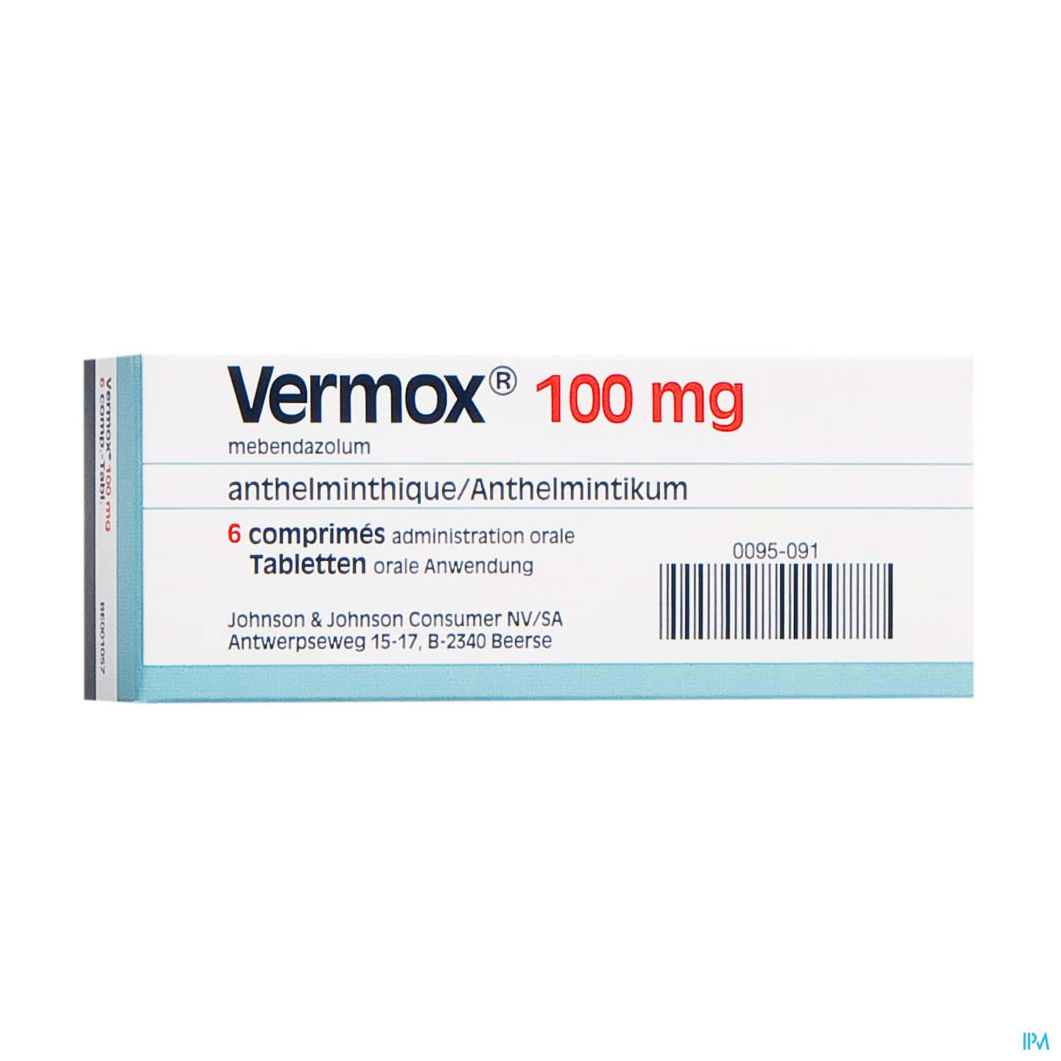 VERMOX 100MG CPR BT 6
