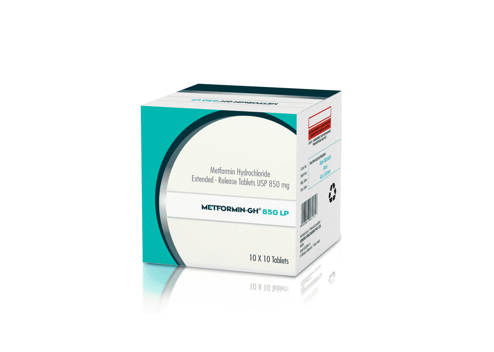 METFORMIN GH LP 850MG CPR B/100