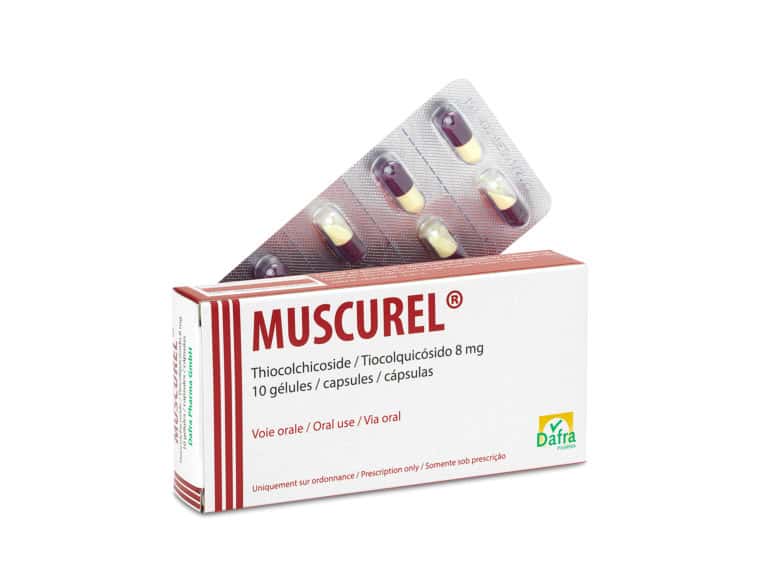 MUSCUREL 8MG CP B/10
