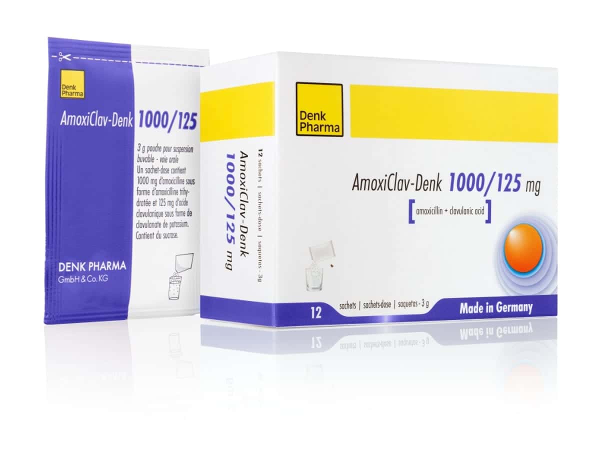 AMOXICLAV DENK 1000/125MG SACH B/12