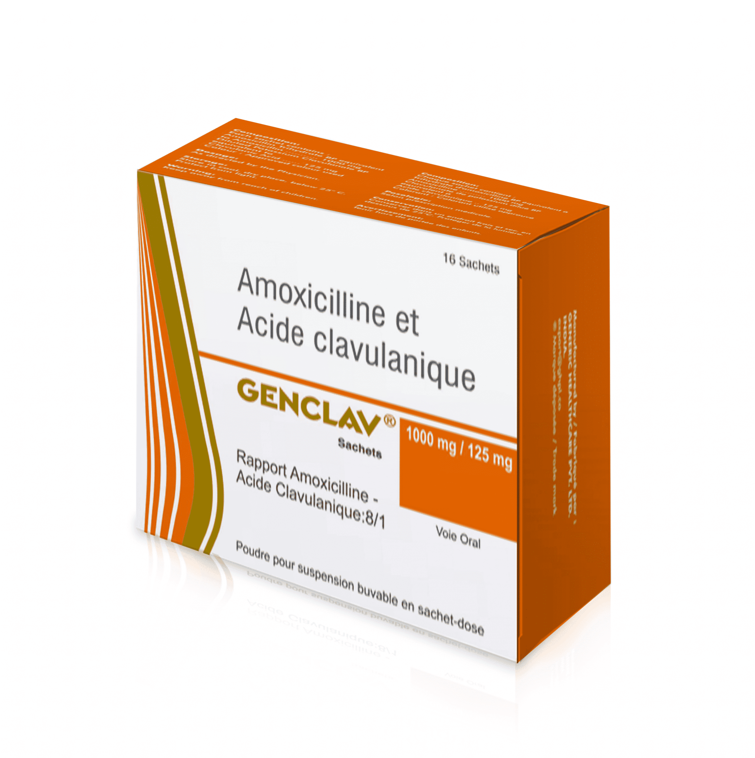 GENCLAV 1G/125MG PDRE SUSP BUV SACH/16