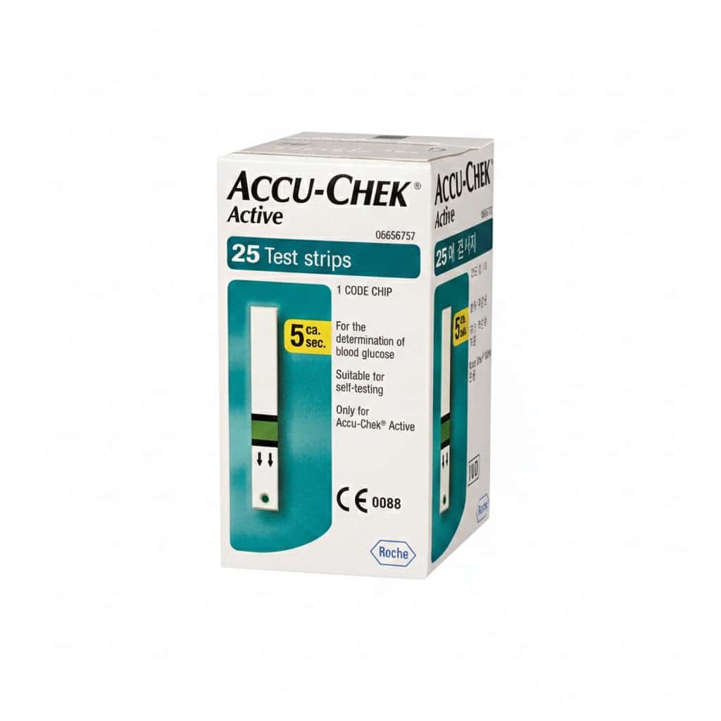 ACCU CHEK ACTIVE BANDELETTE B/25
