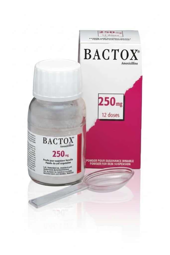 BACTOX 250MG PDRE SIROP FL