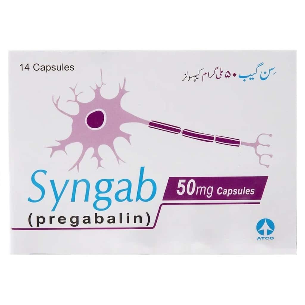 SYNGAB 50MG CAPS B/14