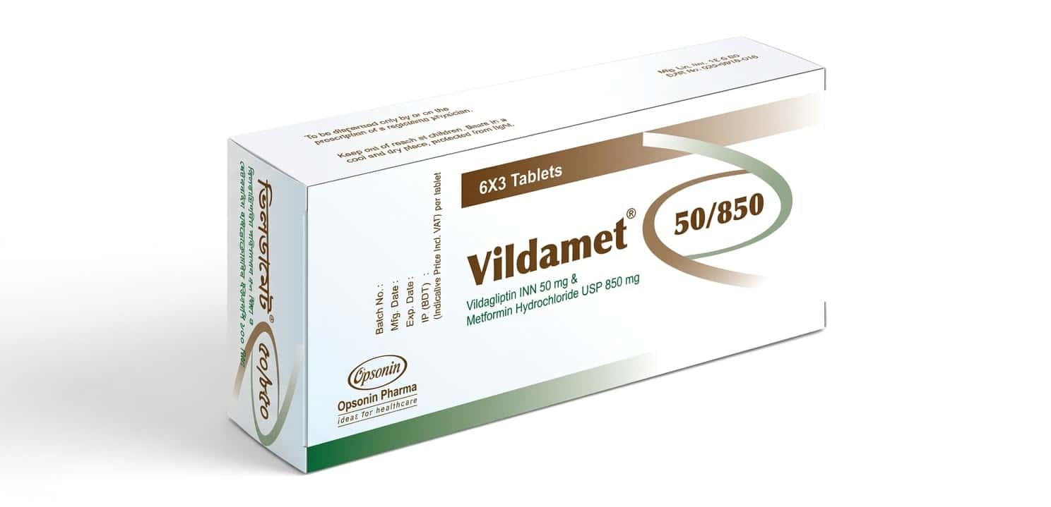 VILDAMET 50MG/850MG CPR B/30