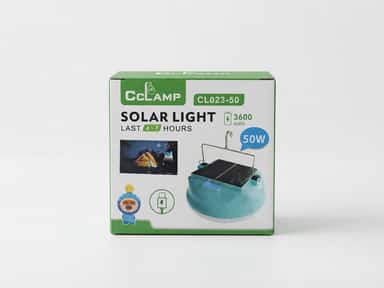 CcLamp CL023‑50 Lampe Solaire Portable 50W