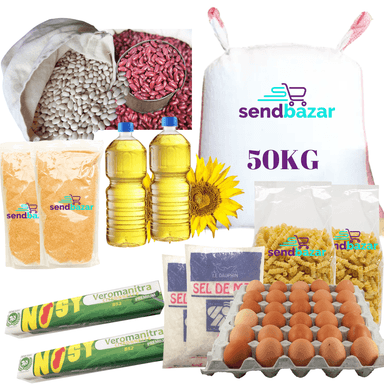 Pack produits première nécessité familiale