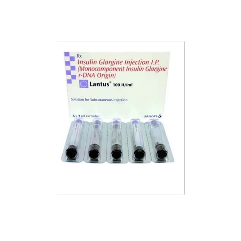 Insuline Lantus 100 UI/ml ( 5 Stylos )