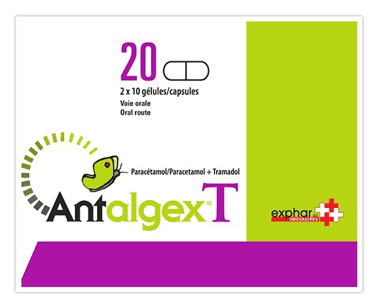 Antalgex-T Gélules - Boîte de 20