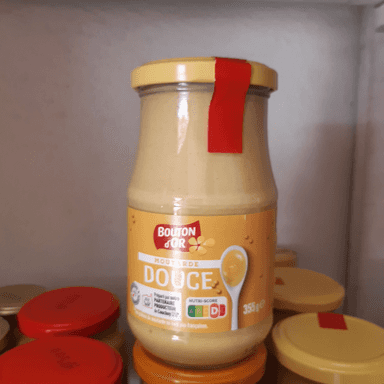 Boutions d'Or Moutarde Douce 350g en Bocal
