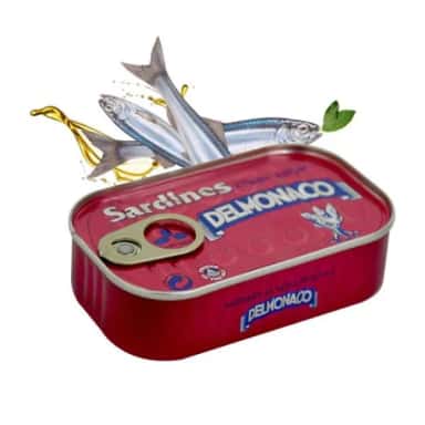 6 boites de sardine DELMONACO