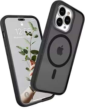 Coque IPhone 12/12 Pro Noir Transparent Magsafe