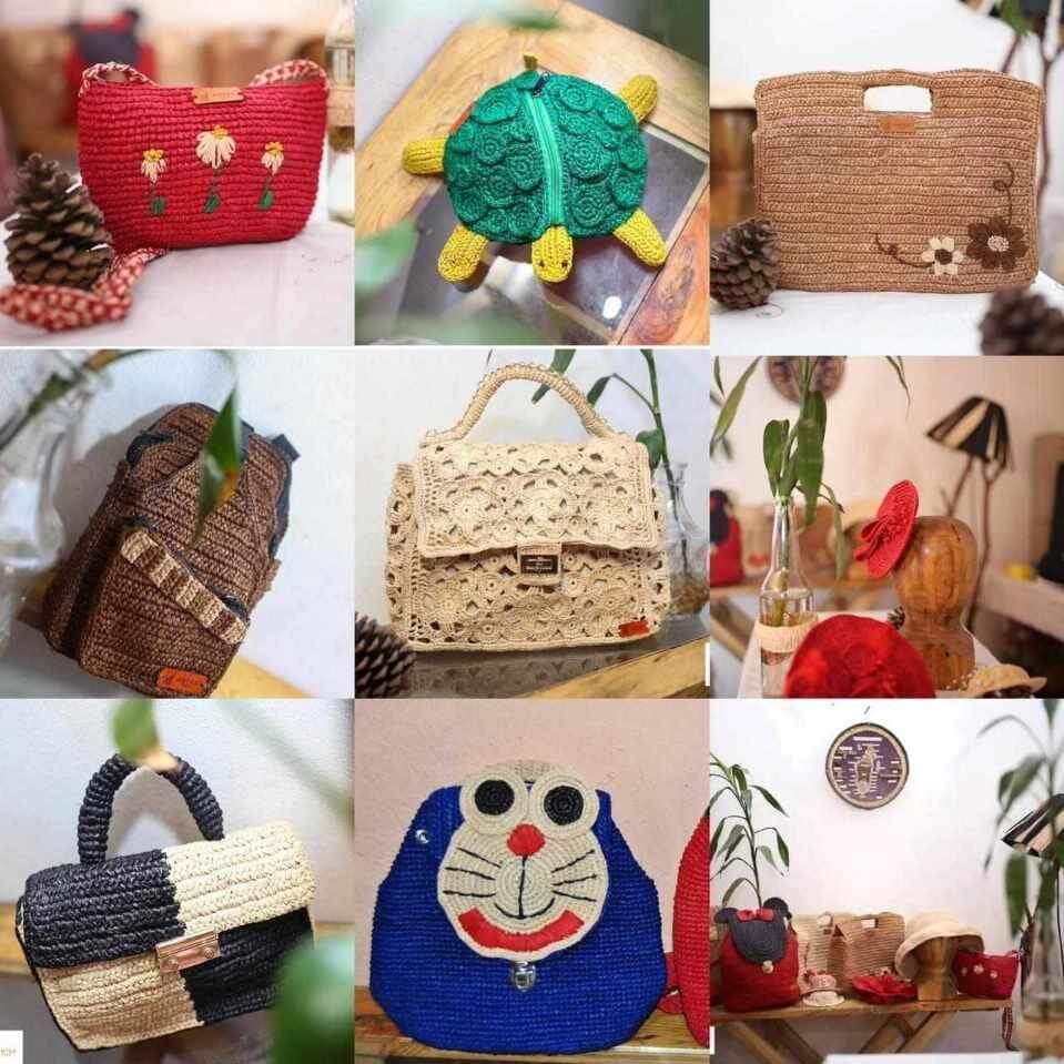 Produits artisanaux (sac raphia)