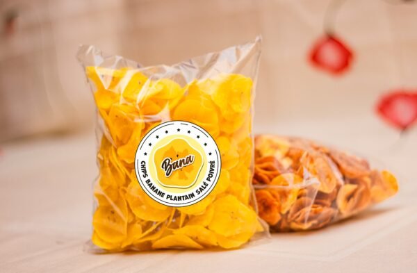 chips banane salé poivré