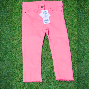 Pantalon pour petite fille rose