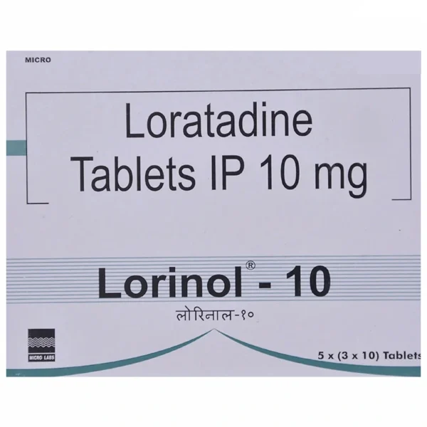 LORINOL 10 MG CP BTE 3 X 10