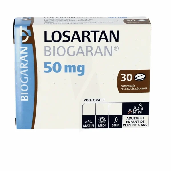 |LOSARTAN 50 MG BIOGARAN CP BTE 30