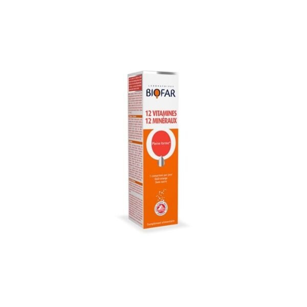 BIOFAR 12 VIT + MIN CE BTE 20