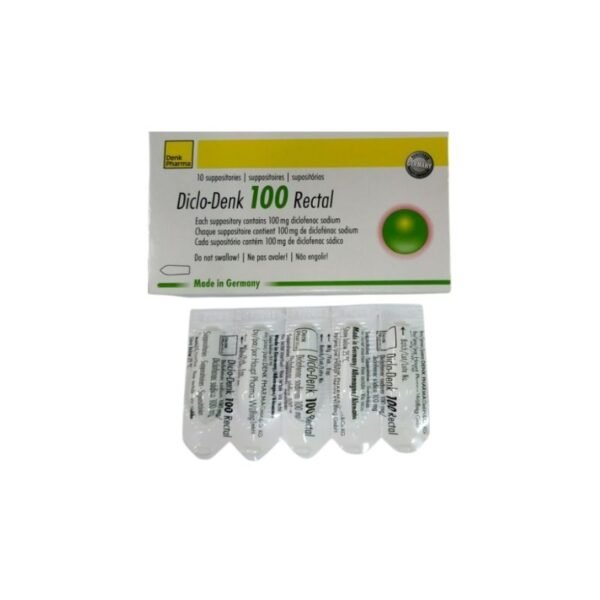 DICLO DENK 100MG SUPPO BTE 10
