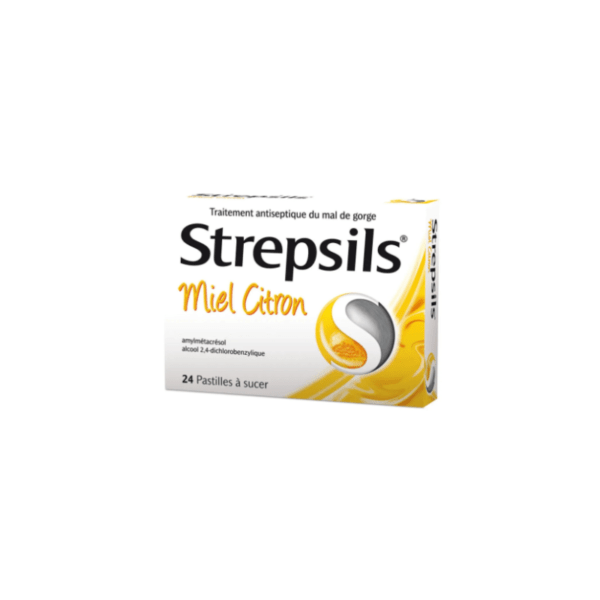 STREPSILS PASTILL MIEL CITRON BTE 24