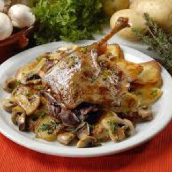 Canard aux champignons